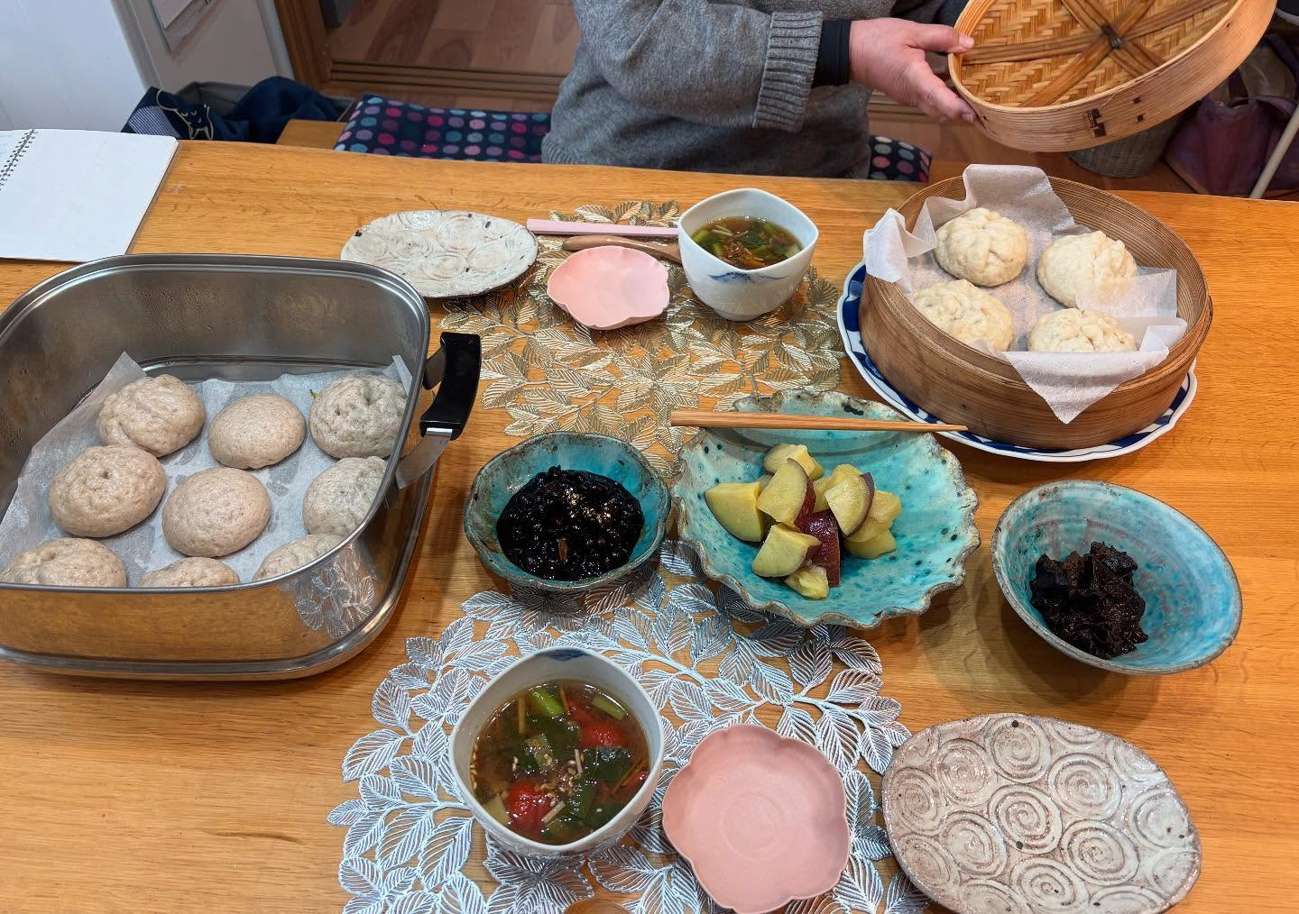 今日は、今年最初の肉まん教室でした。